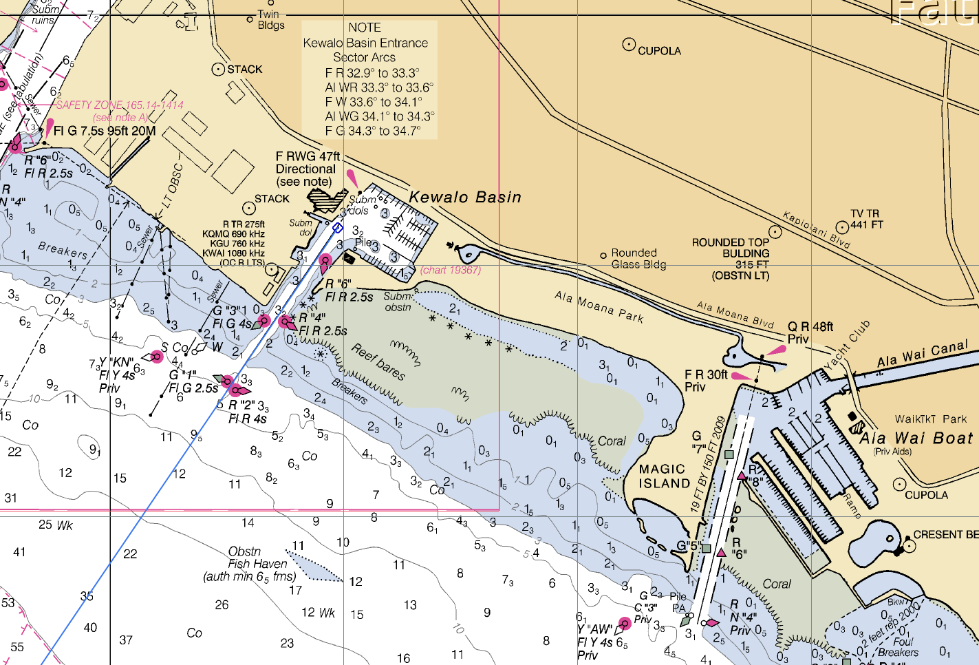 Honolulu departure detail